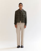 Vintage cropped military Jacket