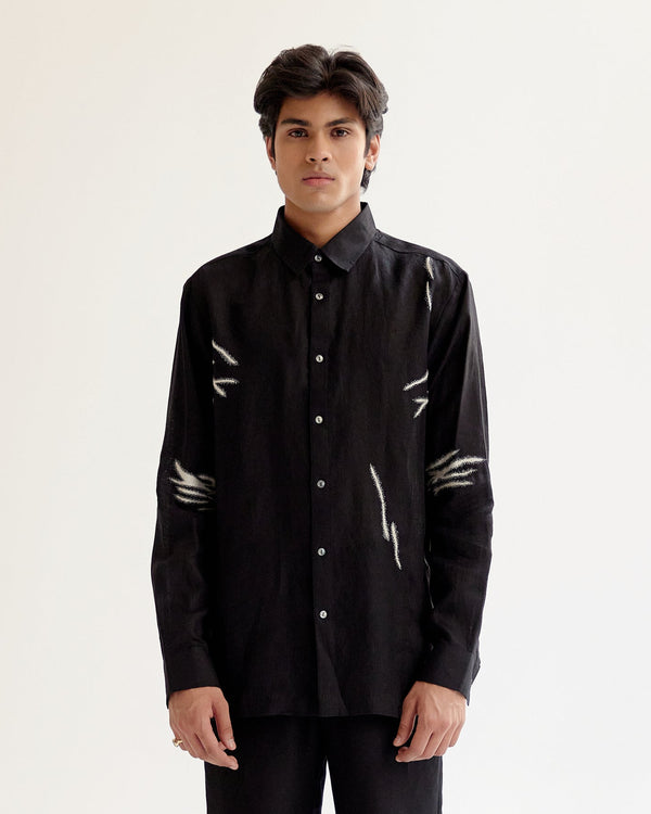 Embroidered Wrinkle Shirt