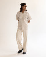 Crochet Edge Crafted Half Shirt