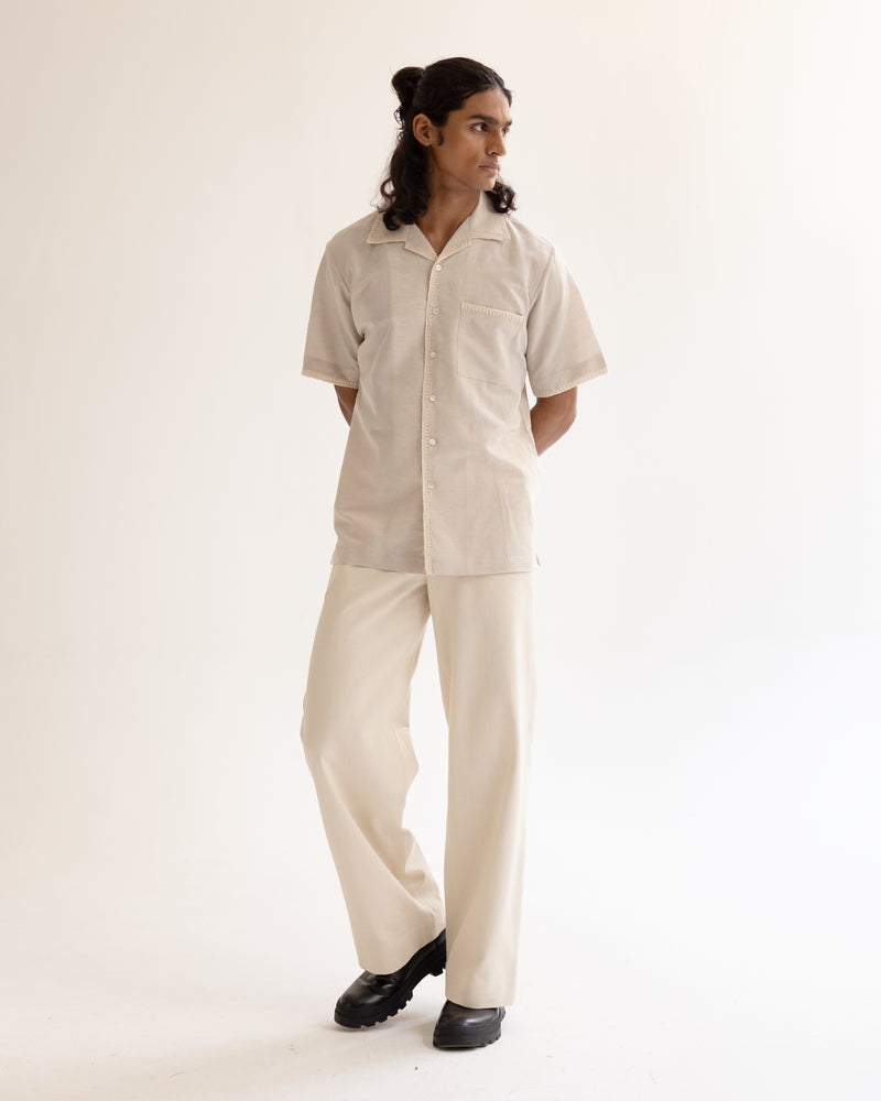 Crochet Edge Crafted Half Shirt