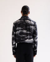 Arid Brushstroke Silk Bomber