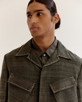Vintage cropped military Jacket
