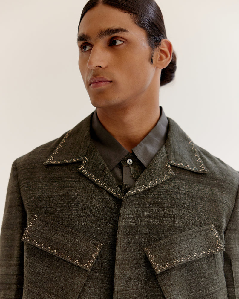 Vintage cropped military Jacket