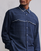 Fractured line yoke shirt