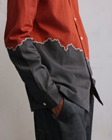 Fractured line Patch Shirt