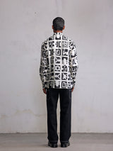 Fossil printed silk shirt